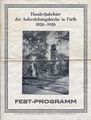 Hundertjahrfeier der Auferstehungskirche in Fürth 1826 - 1926 - Festprogramm, Seite 1