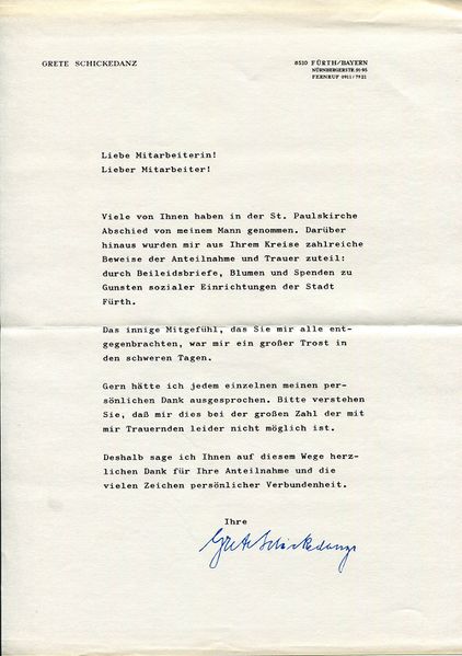 Datei:Schreiben an Mitarbeiter Grete Schickedanz 1977.jpg