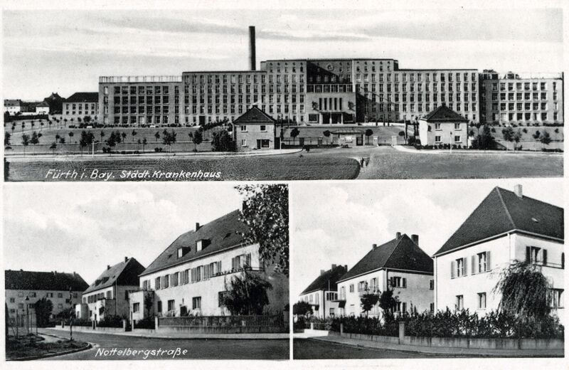 Datei:AK Klinikum Nottelbergstraße ngl ca 1940.jpg