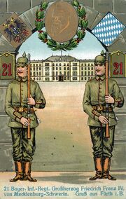 AK Königlich Bayerisches 21 Infanterie-Regiment gel Dez 1917.jpg