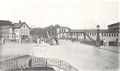 Maxbrücke, Fischhäusla und Schlachthof von Osten, Aufnahme um 1907