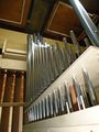 Innenleben der gerade renovierten Orgel in Christkönig, 2019