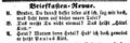 Zeitungsnotiz zum neuen Namen des Gasthofs von Paulus Kütt, September 1852