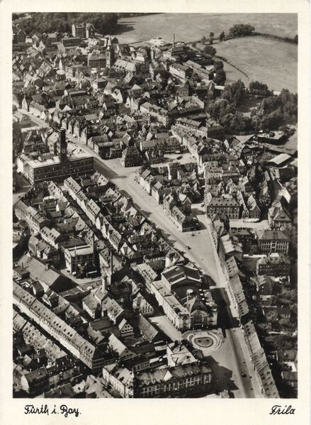 Datei:AK "Fürth i. Bay." (Luftaufnahme).jpg