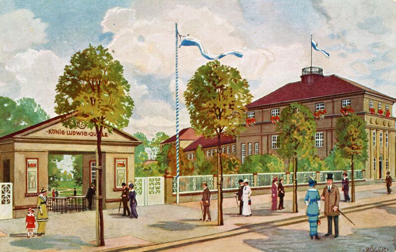 Datei:AK König Ludwig Quelle gel 4 Sept 1918.jpg