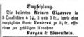 Anzeige Moritz Kargau, Fürther Tagblatt 13. März 1860 <span class="smw-highlighter" data-type="8" data-state="inline" data-title="Hinweis" title="Urheber: Fürther TagblattErstellungsdatum: 13. März 1860Lizenz: noc-nc-1.0"><span class="smwtticon note"></span><span class="smwttcontent">Urheber: <!--LINK'" 0:52--><br>Erstellungsdatum: <!--LINK'" 0:53--> <!--LINK'" 0:54--><br>Lizenz: noc-nc-1.0</span></span>