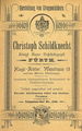 Photo-Atelier Christoph Schildknecht, ehemals Weinstr. 13, Werbeanzeige von 1898
