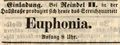 Zeitungsanzeige für eine Aufführung in der Gaststätte "Reindel II." in der <!--LINK'" 0:26-->, Dezember 1847