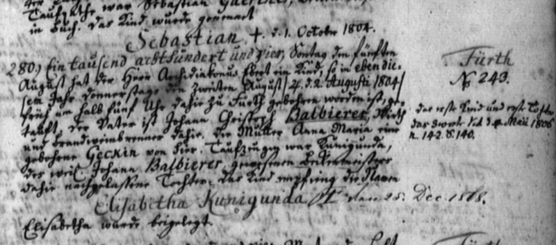 Datei:Taufe Kunigunda Balbierer 1804.png