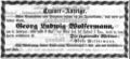 Todesanzeige für Georg Ludwig Wolfermann, Februar 1858 <span class="smw-highlighter" data-type="8" data-state="inline" data-title="Hinweis" title="Lizenz: NoC-NC 1.0"><span class="smwtticon note"></span><span class="smwttcontent">Lizenz: NoC-NC 1.0</span></span>