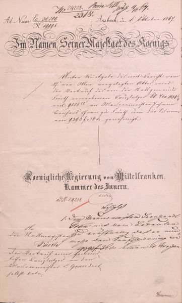 Datei:Bhf-pl.1 Genehmigung-Grundstücksverkauf 1867.jpg