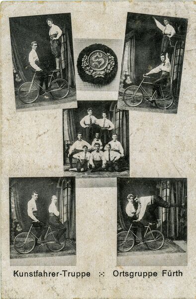 Datei:Kunstfahrer-Truppe Ortsgruppe Fürth gel 1920.jpg