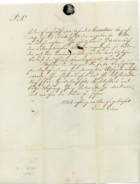 Datei:Schreiben Louise Cohn Mai 1842.jpg