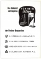 Zeitgenössische Werbung der Fürther Brauereien