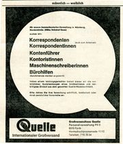 Quelle Inserat 1970.jpg