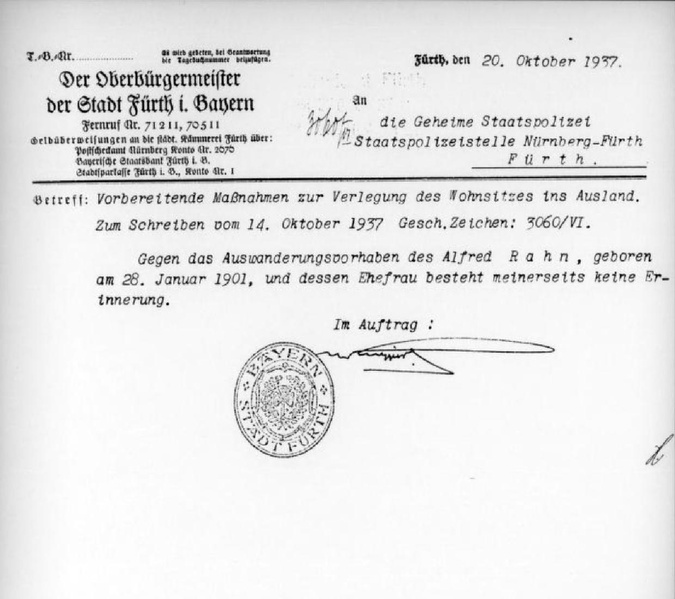 Datei:Lilli Bechmann u. Alfred Rahn Emigration 1937 .pdf