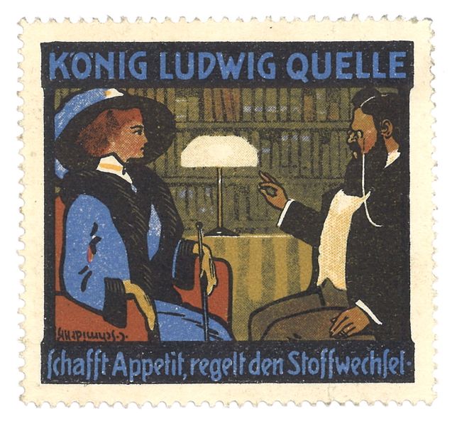 Datei:Werbemarke König-Ludwig-Quelle (4).jpg