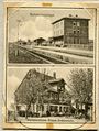 Handzettel der "Restauration zur Eisenbahn" am Bahnhof Vach von 1925