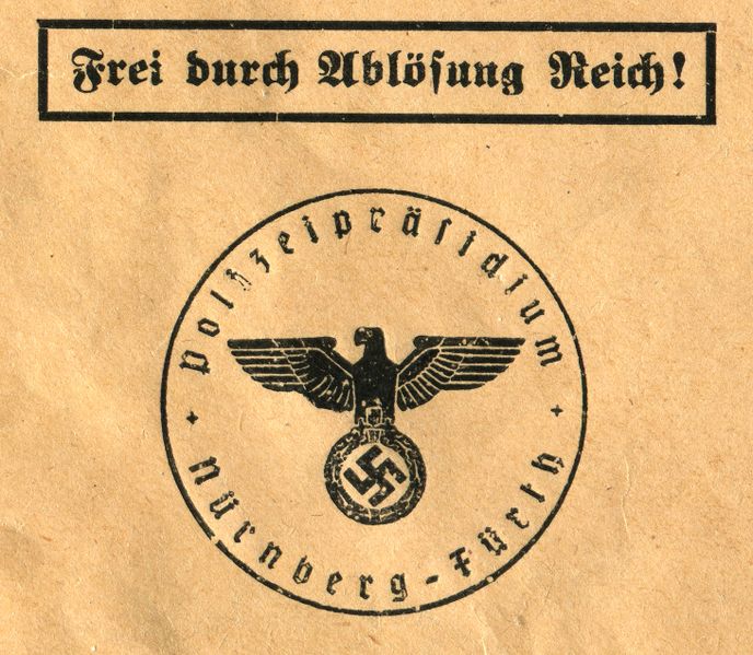 Datei:Stempel Polizeipräsidium Nürnberg-Fürth 1943.jpg