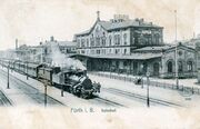 AK Hauptbahnhof mit Zug gel 1907.jpg