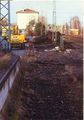 1998: Rückbauarbeiten am Bahnhof Vach (Entfernung aller obsolet gewordenen Rangiergleise)