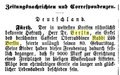 Stiftung für das jüdische Waisenhaus von Dr. Berlin;  vom 28. Dezember 1887