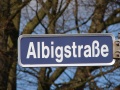 Straßenschild Albigstraße