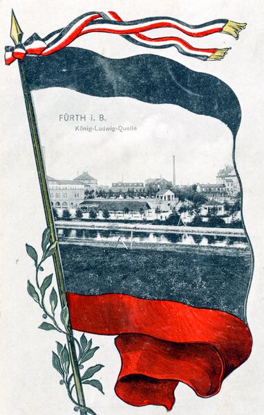Datei:AK König Ludwig Quelle gel 14 Aug 1916.jpg