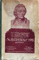 Titelseite: Der Volksschuljugend der Stadt Fürth zur Erinnerung an die Schillerjahre 1905 gewidmet, 1905
