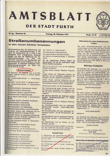 Datei:Straßenumbenennungen 1972 Stadeln.JPG