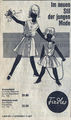 Verkaufsanzeige der Fa. Fiedler in den Fürther Nachrichten, 1964