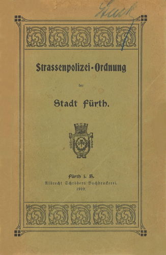 Strassenpolizei-Ordnung der Stadt Fürth (Buch).jpg