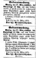 Versteigerung am Trödelmarkt, Fürther Tagblatt 24. März 1871