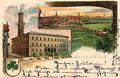 Ansichtskarte vom Rathaus, gel. Aug 1899