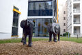 Zwei Elefanten, vor der neuen Kinderklinik auf dem Gelände des Klinikums Fürth, 2016.