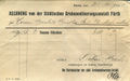 Rechnung der Städtischen Grubenentleerungsanstalt Fürth über 2 Tonnen Fäkalien, Aug. 1918