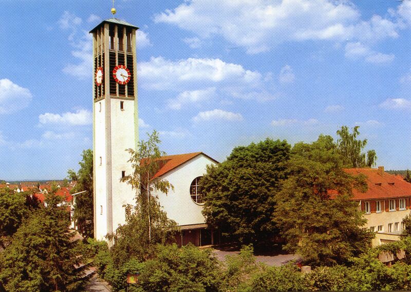 Datei:NL-FW 09 KP 640 AK Christuskirche Stadeln außen 1980.jpg