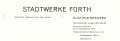Historischer Briefkopf der Stadtwerke von <a class="mw-selflink selflink">1953</a>